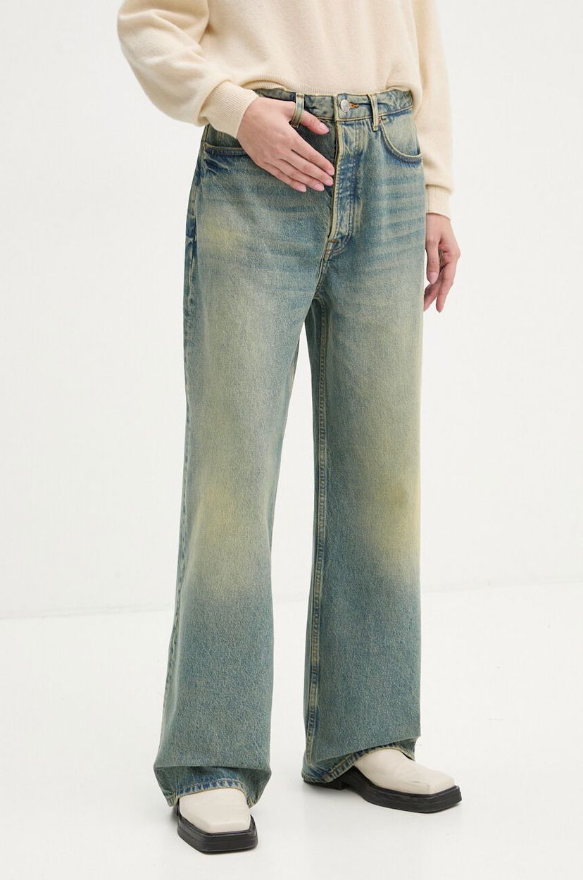 Kavbojke Samsoe Samsoe SHELLY High Waisted Jeans Modra | F24300133