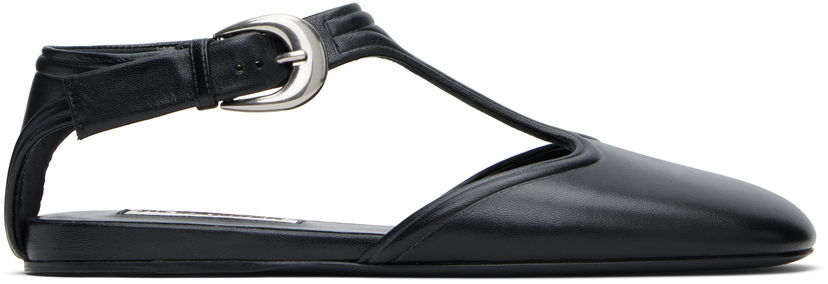 Superge in čevlji Jil Sander Jil Sander Mary Jane Ballerina Flats Črna | J16WP0131_P8226