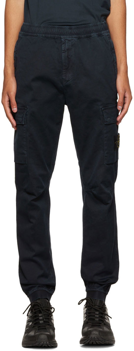 Cargo hlače Stone Island Patch Cargo Črna | 7715313L1, 0