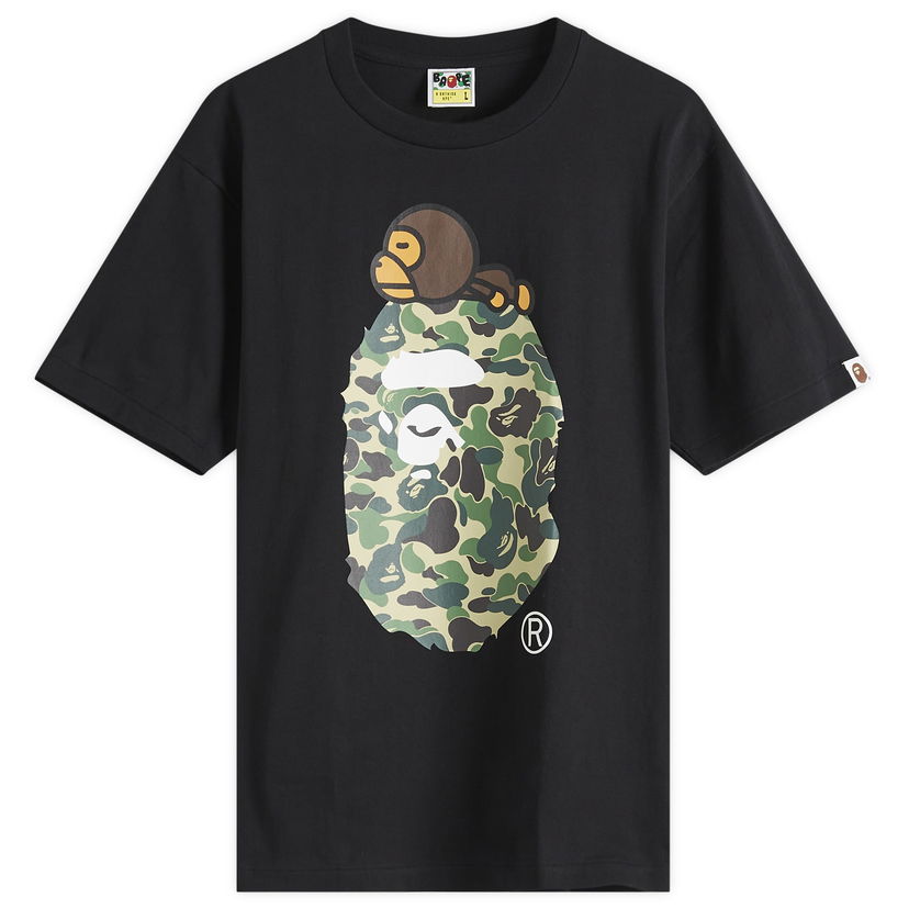 Majica BAPE A Bathing Ape ABC Camoilo On Big Ape T-Shirt Črna | 002TEL301002M-BGN