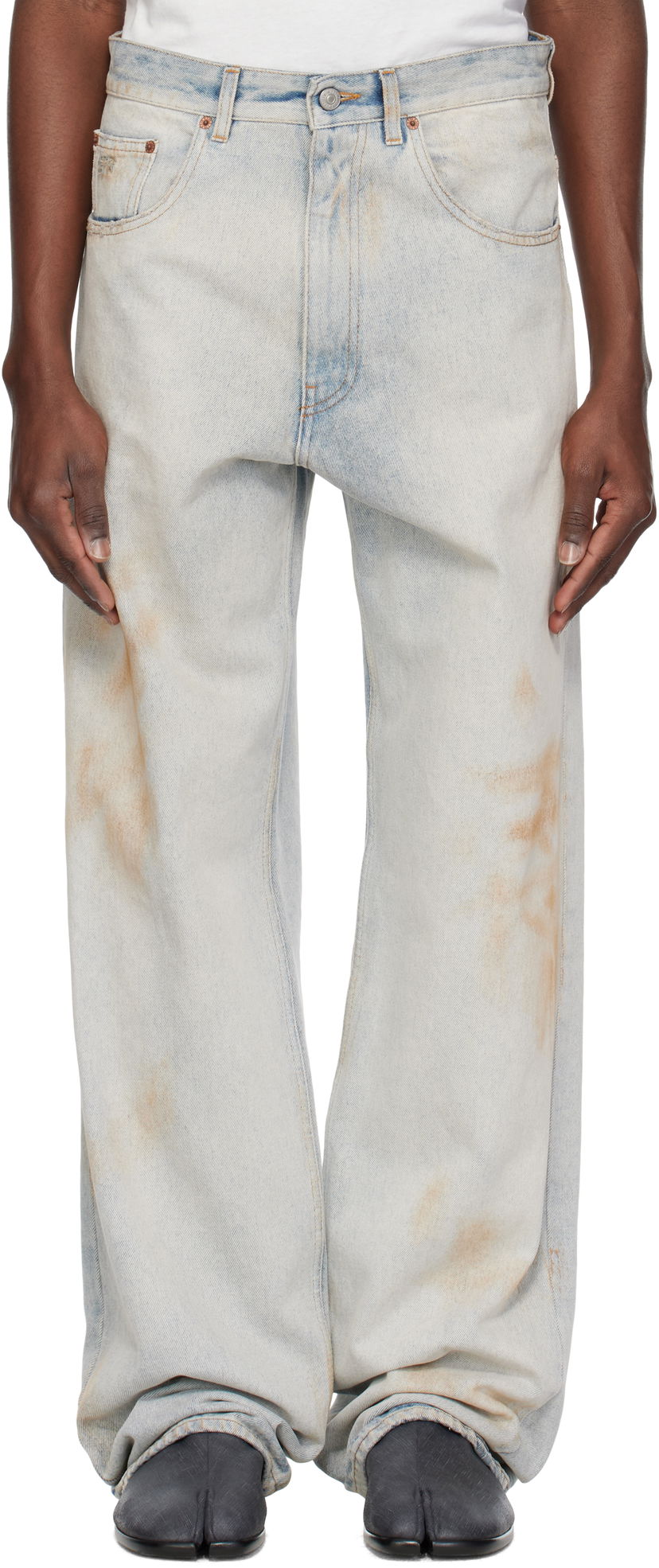 Kavbojke Maison Margiela MM6 Maison Margiela 5 Pocket Jeans Modra | SH0LA0010 M30018