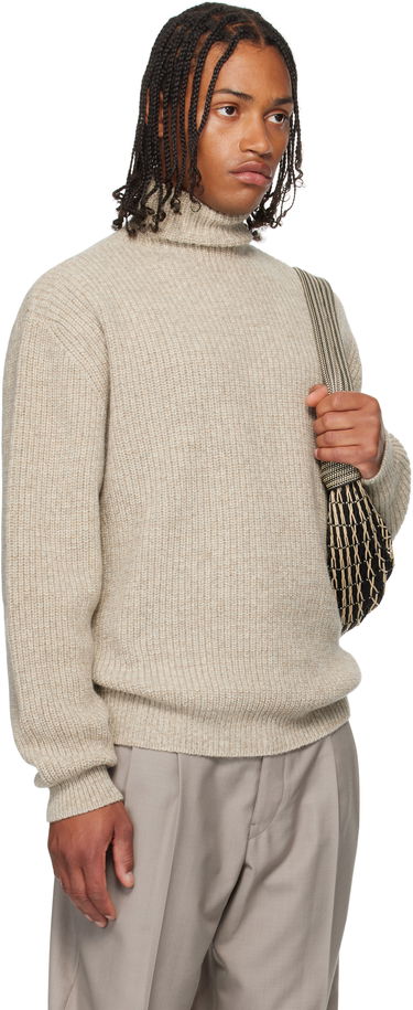 Pleteni pulover LEMAIRE LEMAIRE High Neck Sweater Bež | TO1427 LK1029, 1
