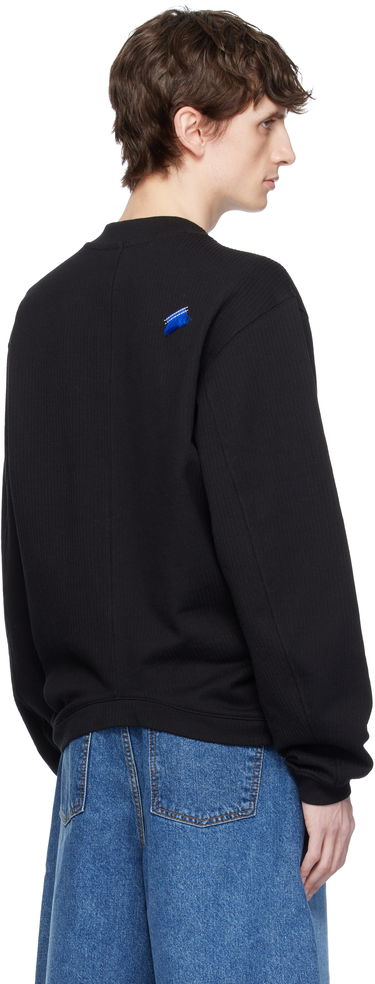 Pleteni pulover ADER ERROR ADER error Henley Neck Sweatshirt Črna | BO01SSSW0101BK, 2