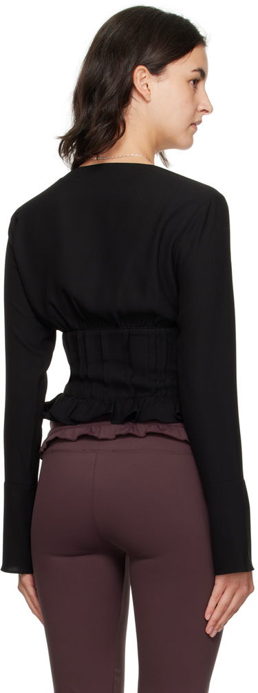 Srajce GUIZIO Guizio Cheri Ruffle Blouse Črna | F23108W016, 2