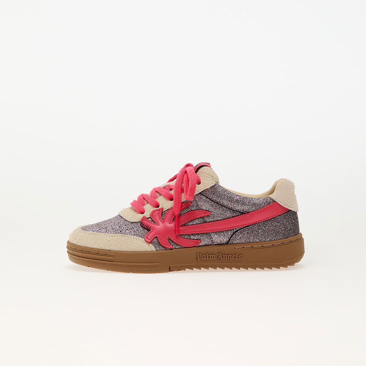 Superge in čevlji Palm Angels Kids Palm Beach University Glitter Silver Lila | PGIA014S25LEA0017229, 0