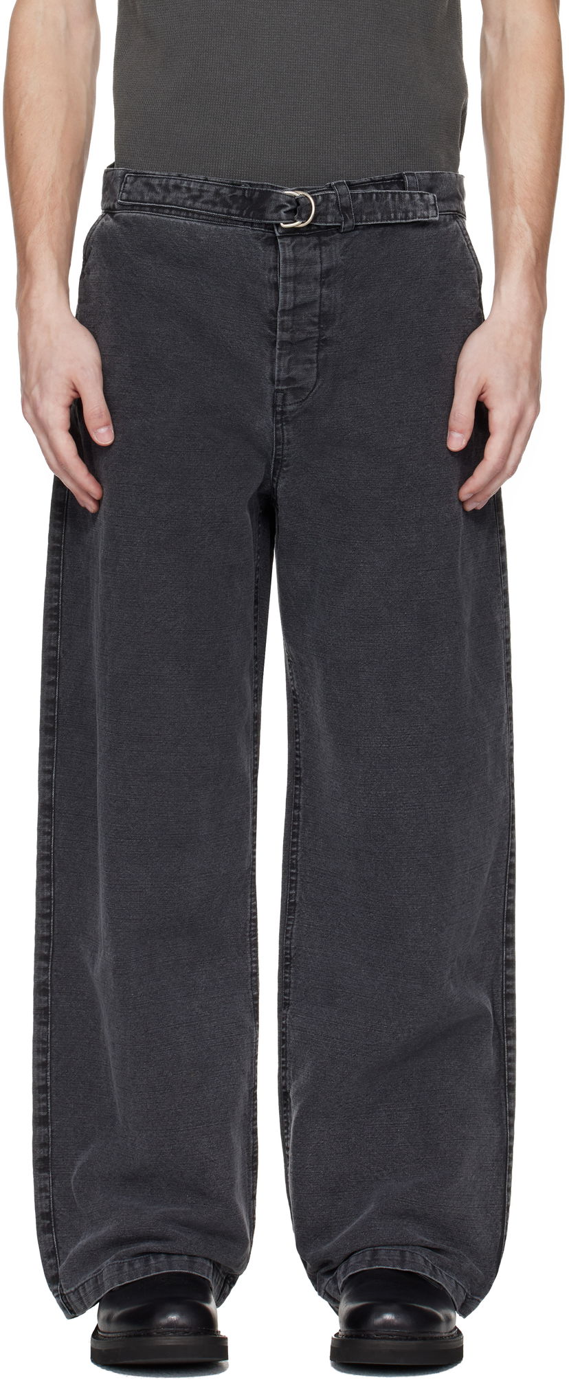 Hlače OUR LEGACY Our Legacy Stern Chino Trousers Črna | M2254SB