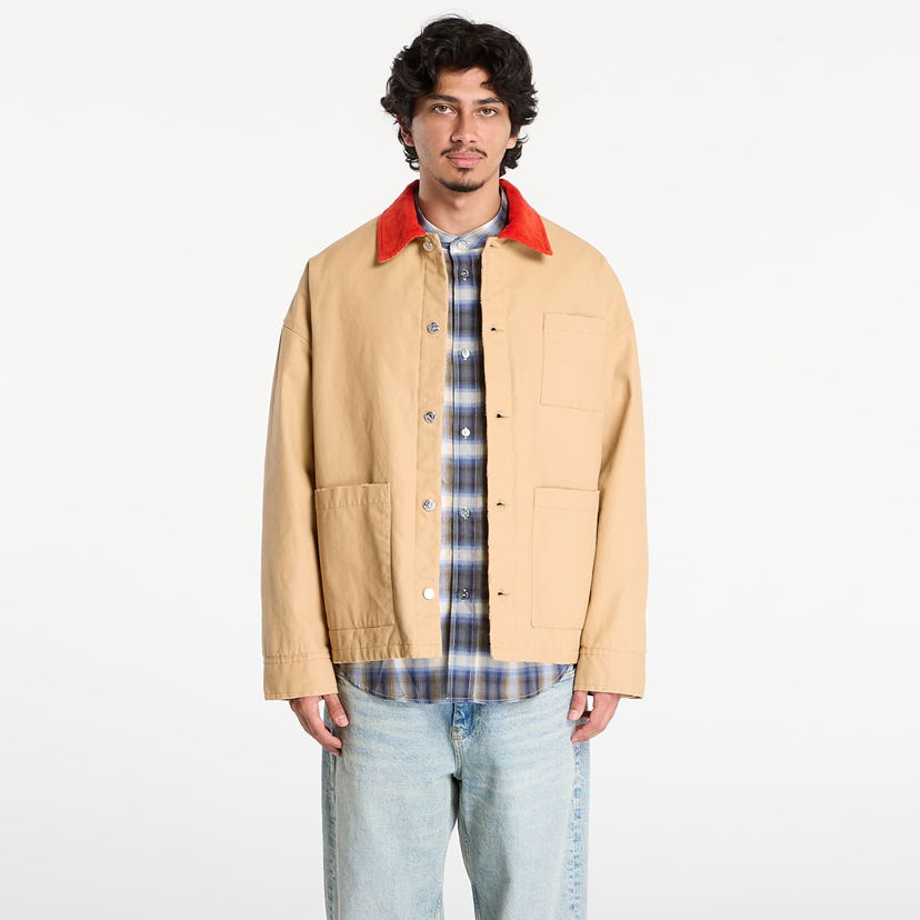 Jakna A.P.C. A.P.C. x Marc Jacobs Lined Jacket With Contrast Collar Bež | COHKM-M32012 CAB