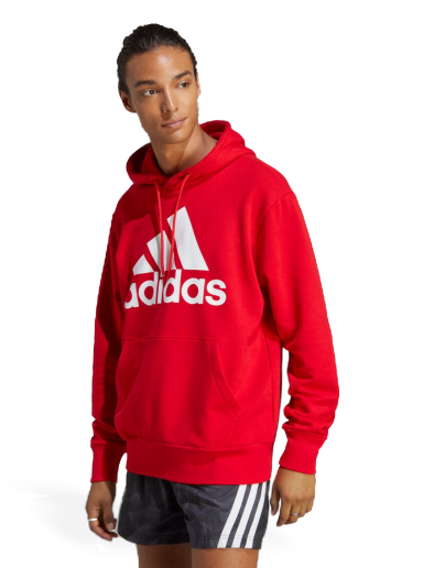 Pulover adidas Performance Essentials French Terry Big Logo Hoodie Rdeča | IC9365