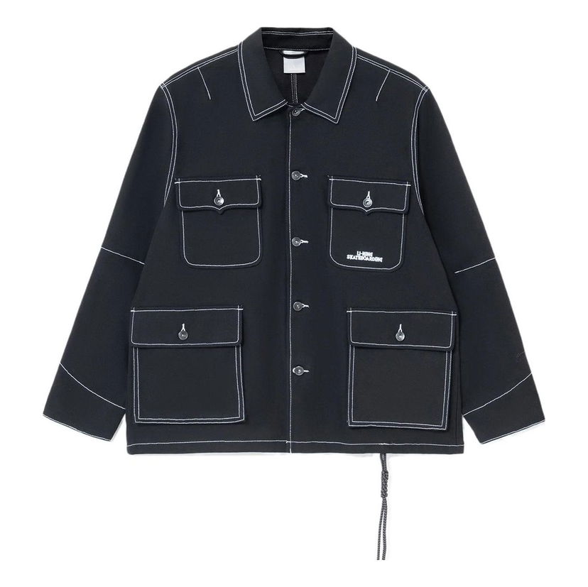 Jakna Li-Ning Skateboard Series Loose Fit Jacket with Multiple Pockets Črna | AFDS103-1