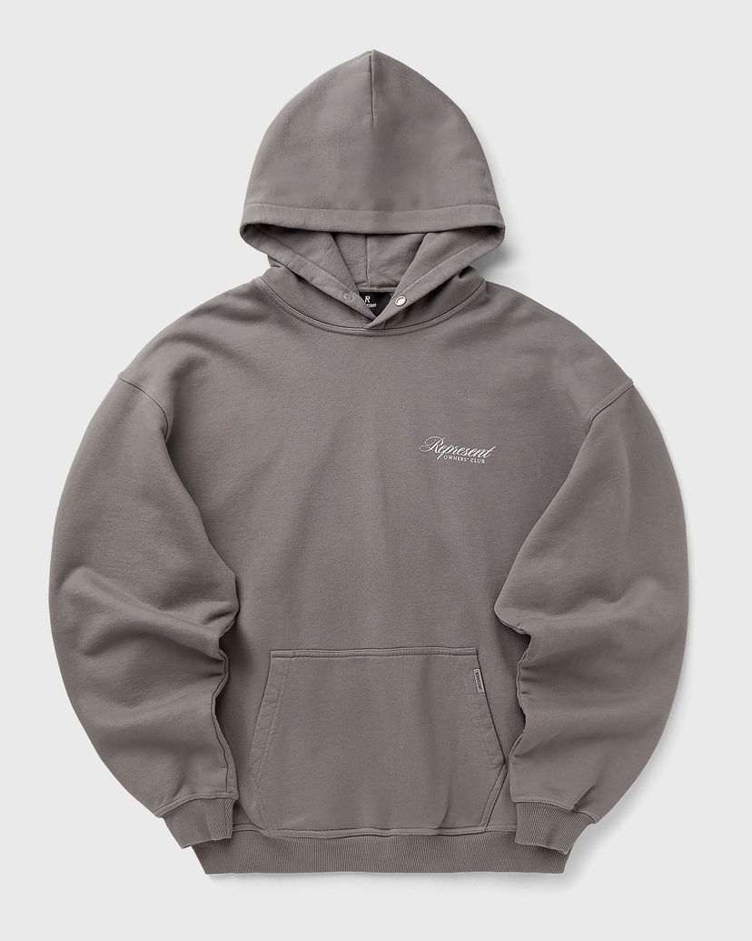 Pulover Represent Clo Represent Owners Club Script Men's Hoodie Siva | OCM41200-46