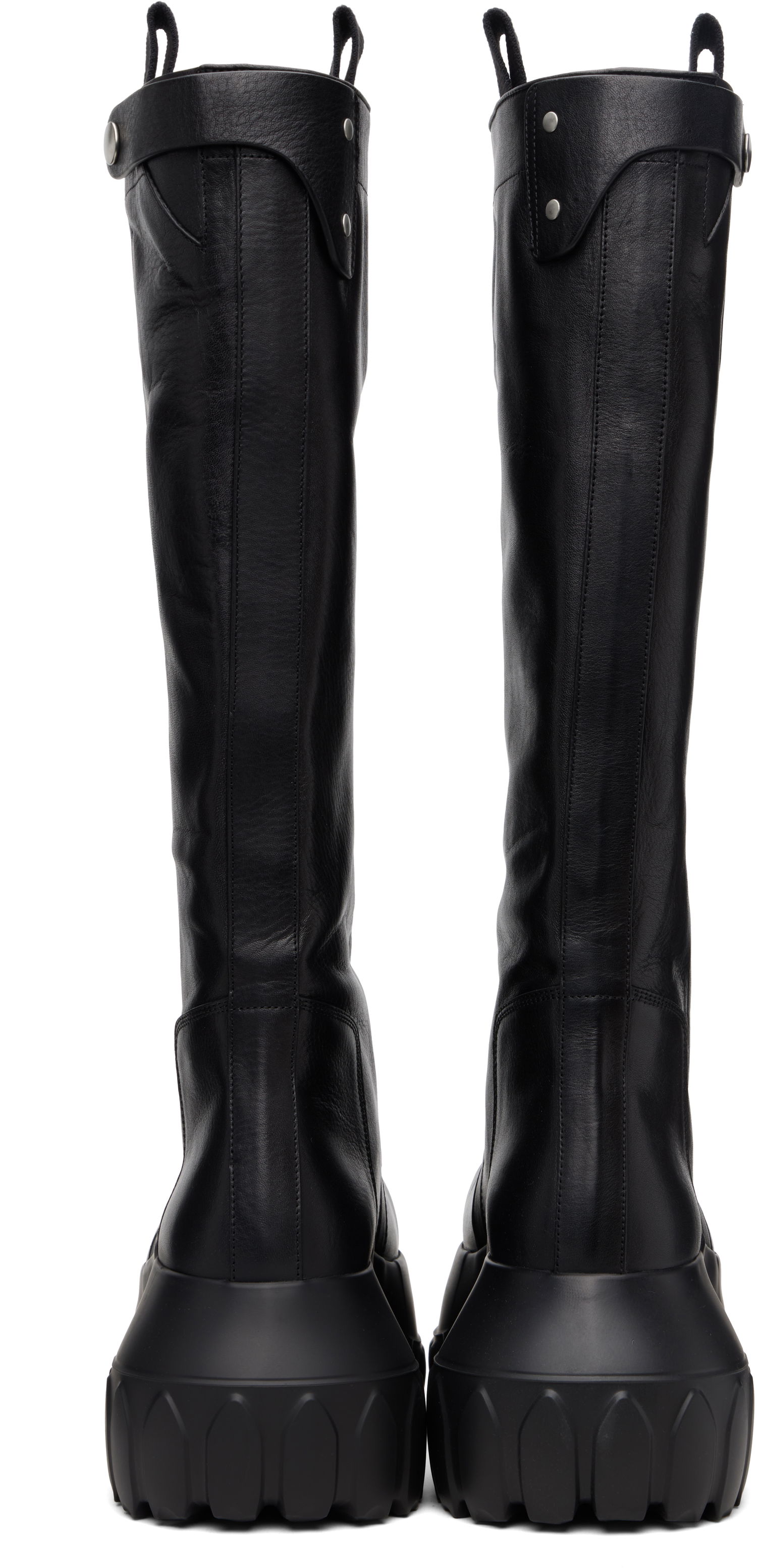 Superge in čevlji Rick Owens Rick Owens Concordians Mega Tractor Tall Boots Črna | RP02E4870 LOO, 1