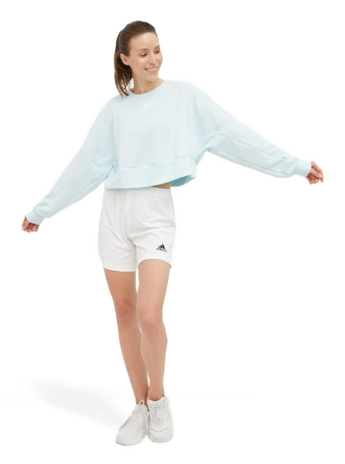 Pulover adidas Originals AEROREADY Studio Loose Sweatshirt Turkizna | HM2302