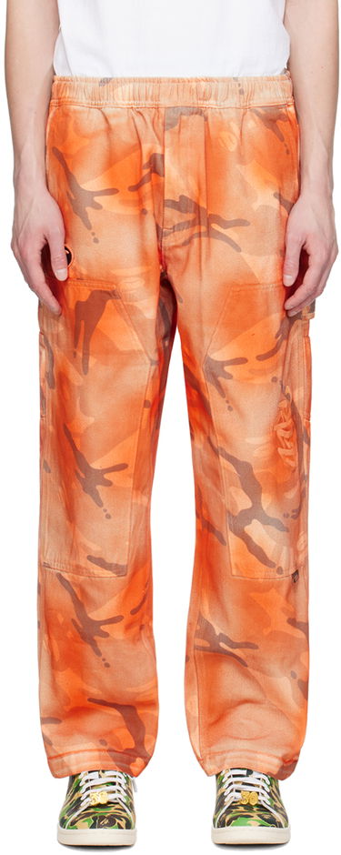 Cargo hlače AAPE by A Bathing Ape AAPE by A Bathing Ape Camo Cargo Pants Oranžna | AAPPTMA682XAMBGE, 0