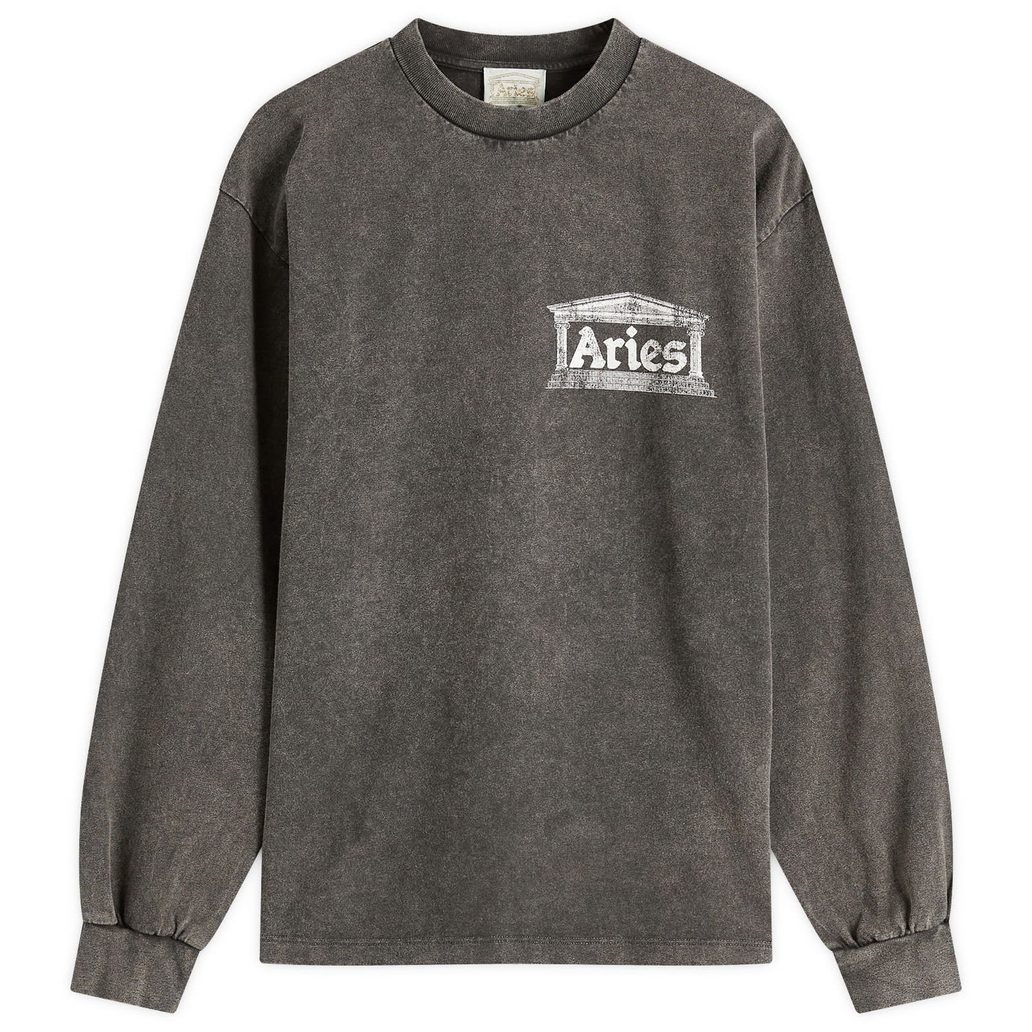 Majica Aries Aged Ancient Temple Graphic Long Sleeve T-Shirt, Size Large Siva | AR60141-BLK, 0