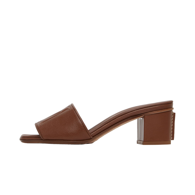 Superge in čevlji Max Mara Max Mara Embossed Heeled Sandals Rjava | 2345211131600 MM81128