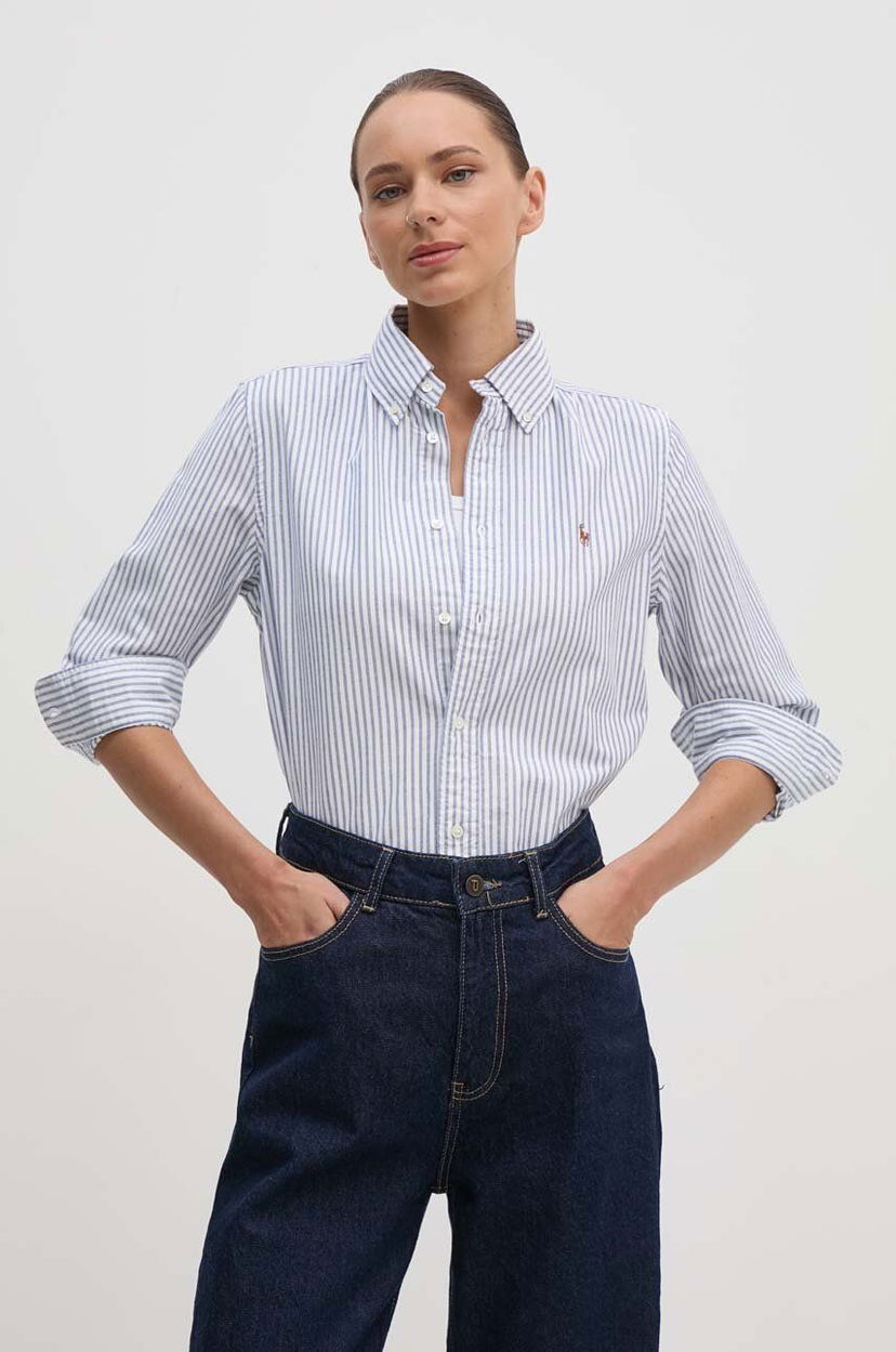 Srajce Polo by Ralph Lauren Striped Regular Shirt Modra | 211941508