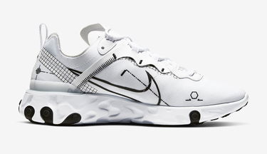 Superge in čevlji Nike React Element Bela | CU3009-100, 2