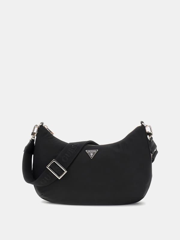 Torba za čez ramo GUESS Shoulder Bag Eco Gemma Črna | HWEYG839501
