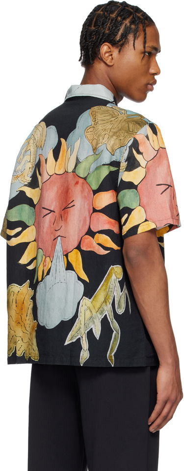 Srajce OUR LEGACY Our Legacy Box Print Short Sleeve Shirt Črna | M2252BSP, 2