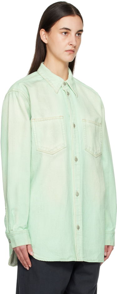 Srajce Acne Studios Acne Studios Faded Denim Shirt Zelena | CB0102-, 1