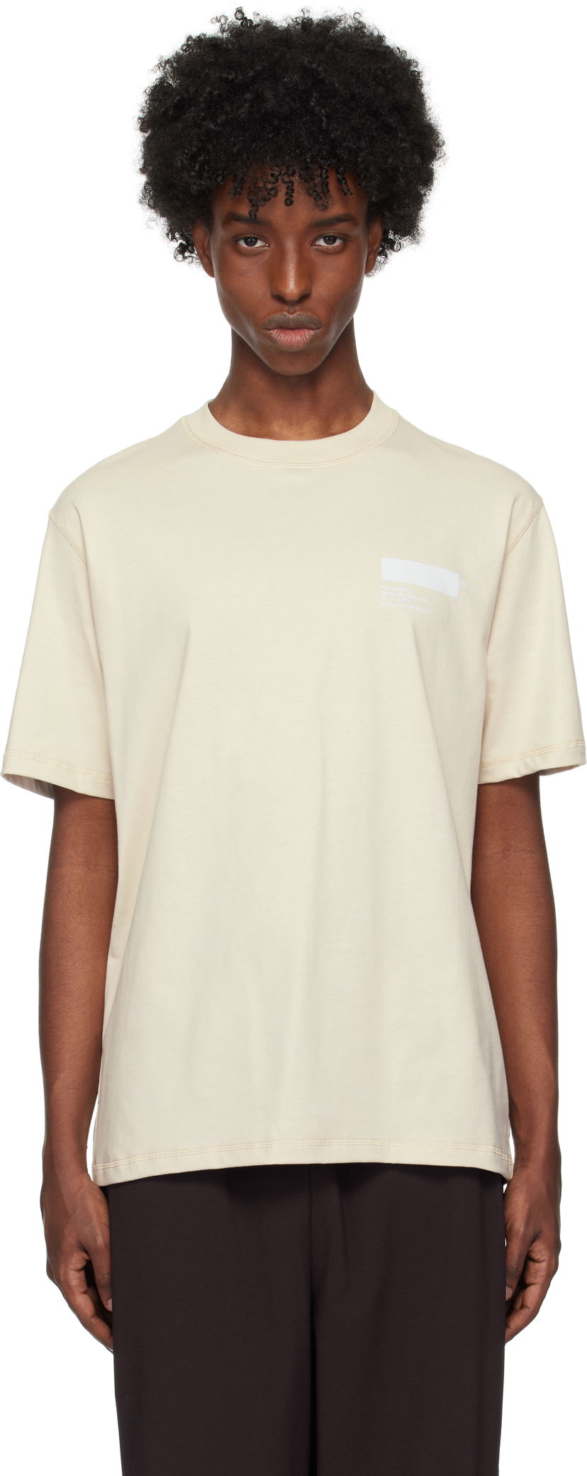 Majica AFFXWRKS Standardized T-shirt Bež | FW24T02
