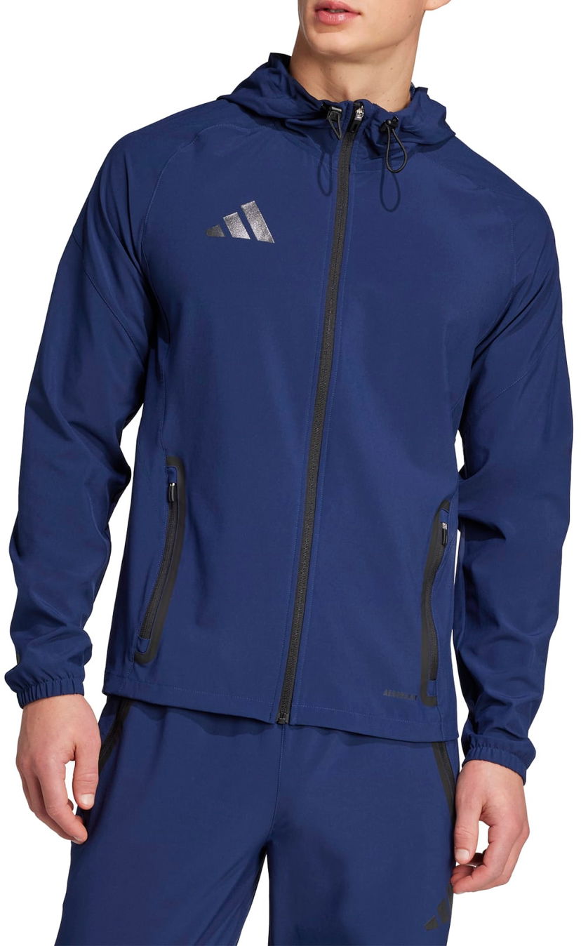 Pulover adidas Originals Hooded Training Jacket Modra | jy0522