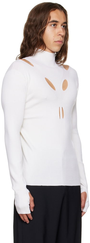 Pleteni pulover Dion Lee Cutout Turtleneck Top Bela | C7079P22, 1