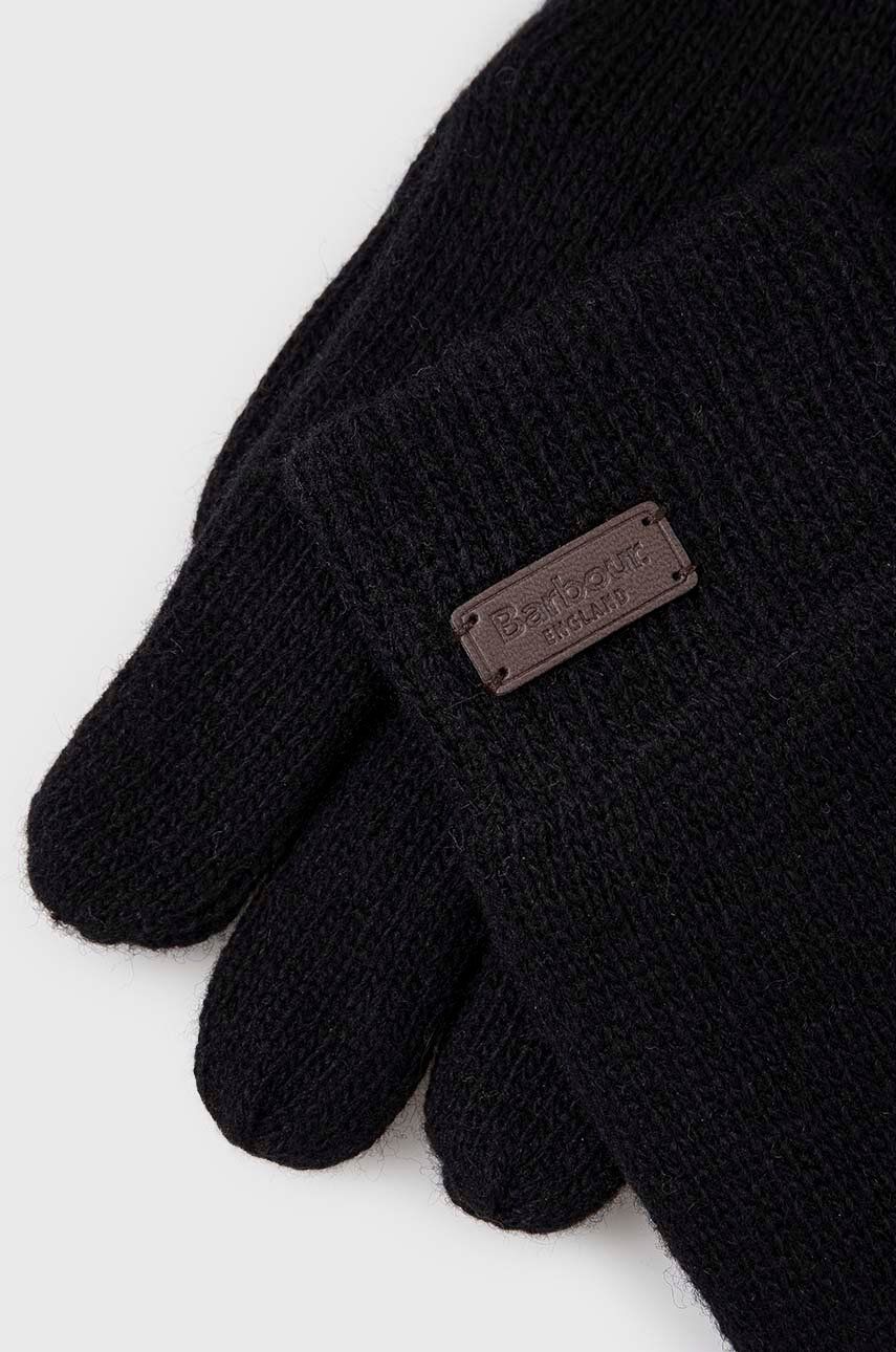 Rokavice Barbour Carlton Knit Gloves Črna | MGL0065, 1