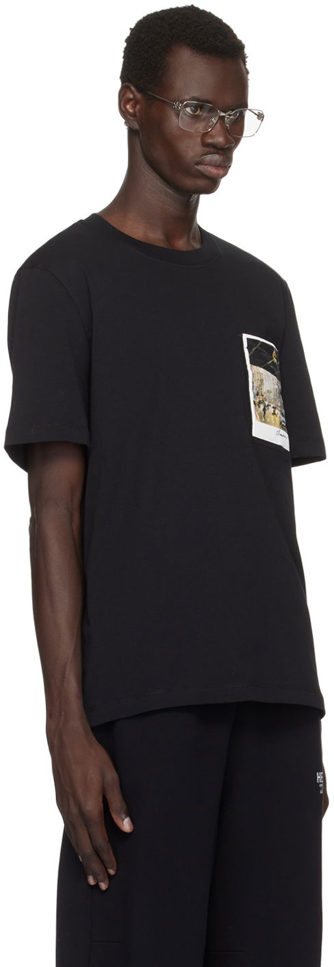 Majica Helmut Lang Helmut Lang Overpass Postcard Graphic T-Shirt Črna | O06HM514, 1
