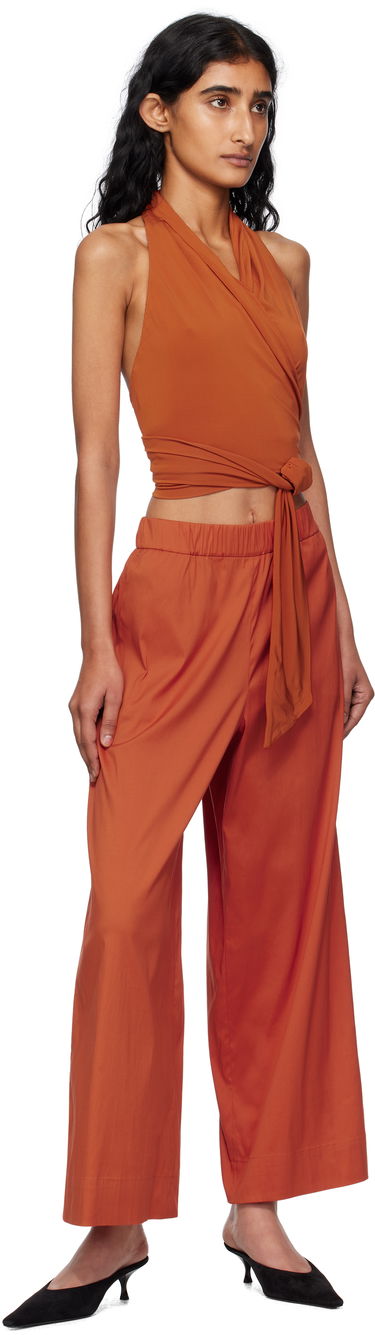 Majica brez rokavov Max Mara Max Mara Plinio Wrap Halter Top Oranžna | 2516941029600, 3