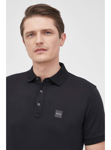 Majica BOSS Polo Shirt Logo Badge Črna | 50467115