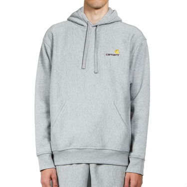 Pulover Carhartt WIP Hooded American Script Siva | I028279.V6.XX, 2