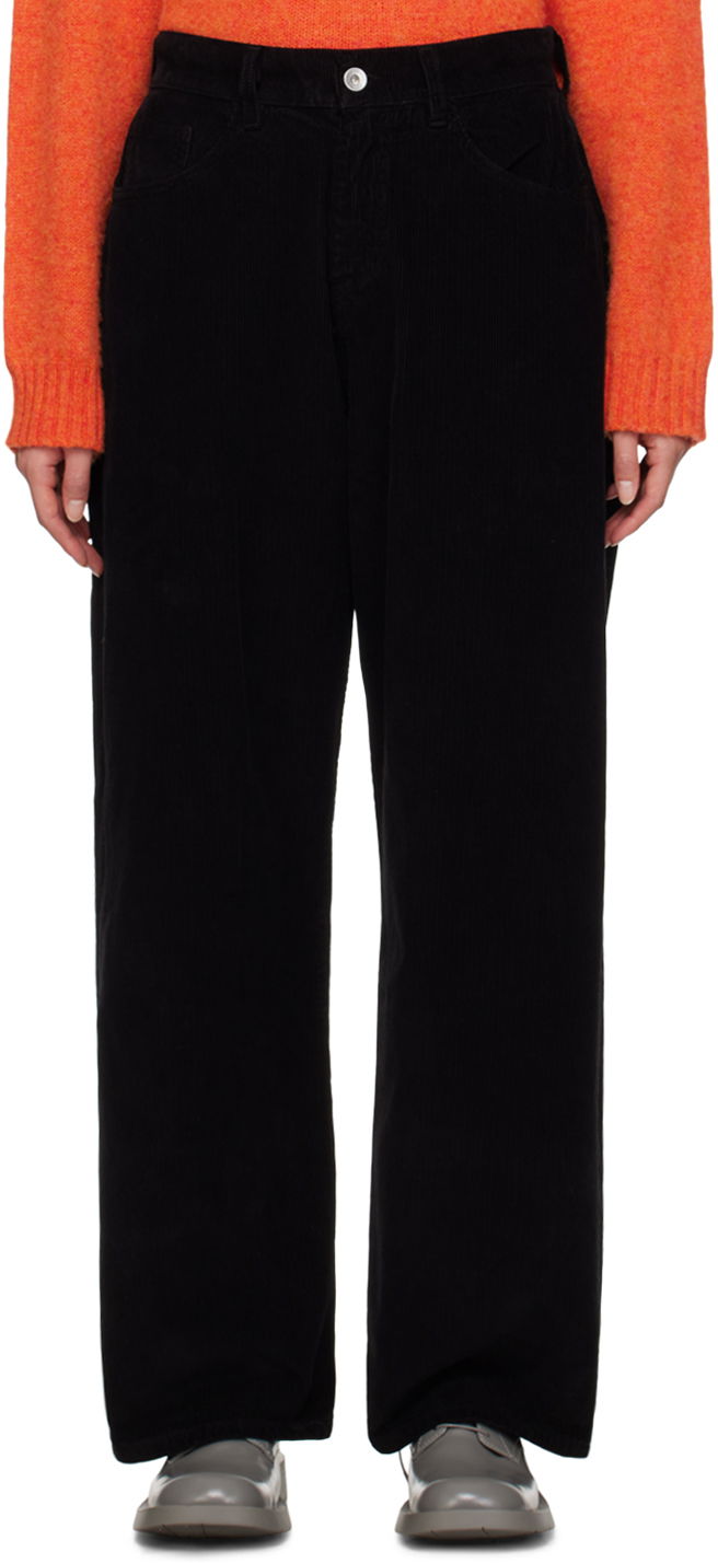 Hlače YMC YMC Silver Corduroy Trousers Črna | Q4VAL, 0
