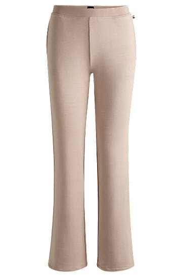Hlače BOSS Tracksuit Bottoms with Knitted Tape Bež | 50540057