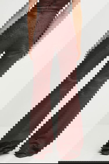 Kavbojke Rick Owens Rick Owens DRKSHDW Bolan Bootcut High Waist Jeans Bordo | DS02E7311.SDSW, 2