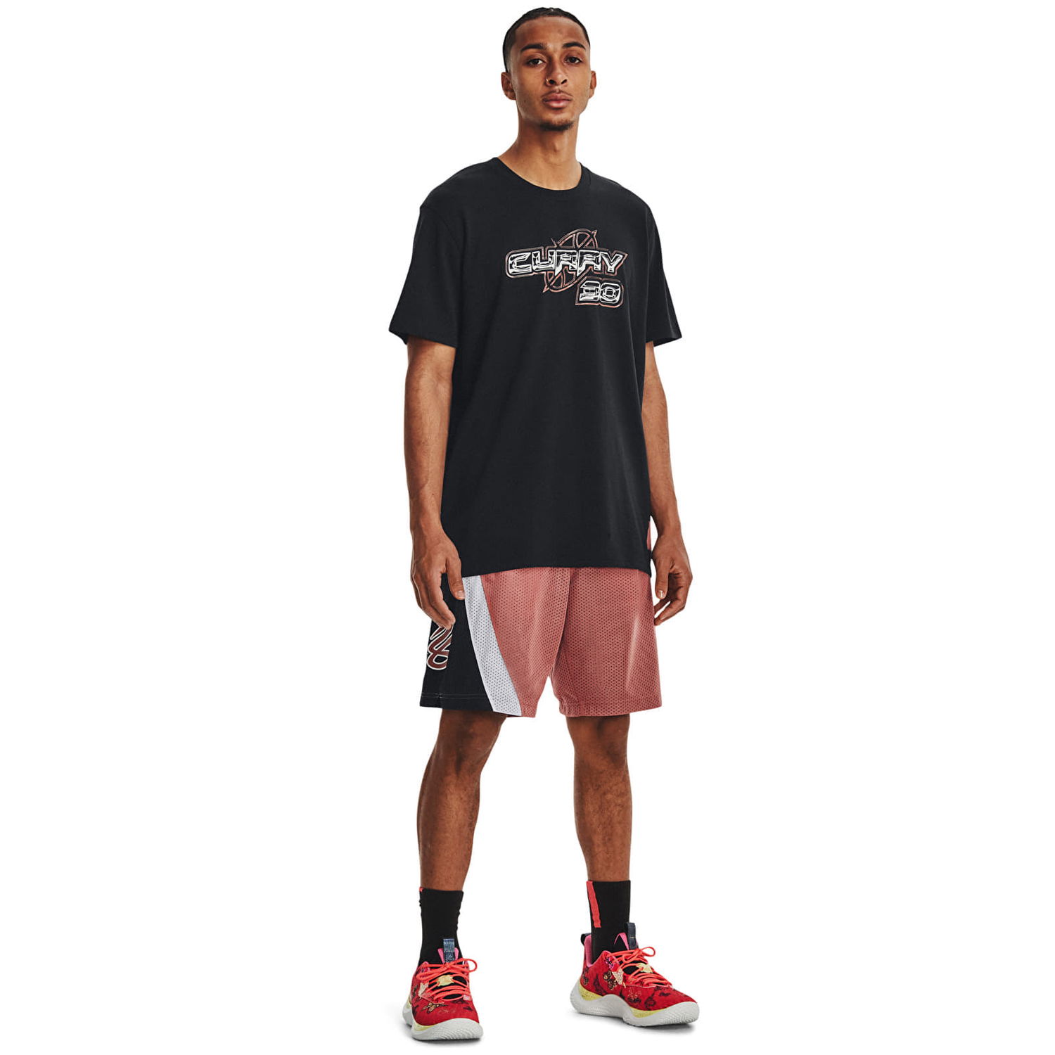 Kratke hlače Under Armour Curry Splash 9'' Short Red Rdeča | 1374303-604, 1