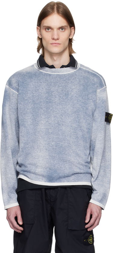 Pleteni pulover Stone Island Stone Island Raw Hand Light Organic Cotton Sweater Modra | K1S15 5100030 S00Z2, 0