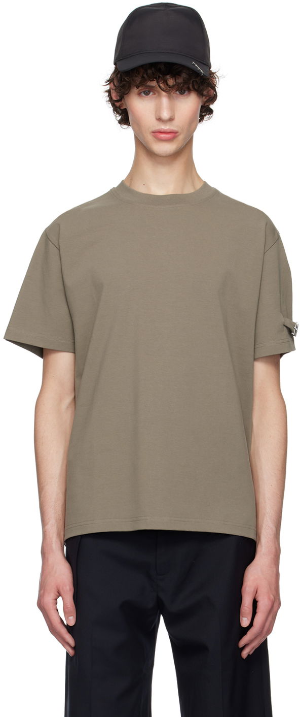 Majica HELIOT EMIL Khaki Armband T-Shirt Bež | PREAW24_M_09_119_DG23