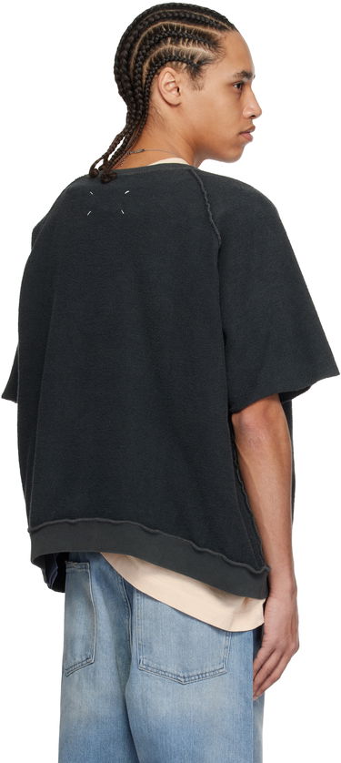Pleteni pulover Maison Margiela Maison Margiela Logo Short-Sleeve T-Shirt Črna | S50GU0229 M25021, 2