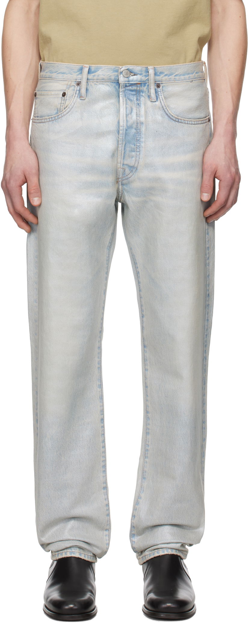 Kavbojke Acne Studios Acne Studios Regular Fit 1996 Jeans Modra | B00398-
