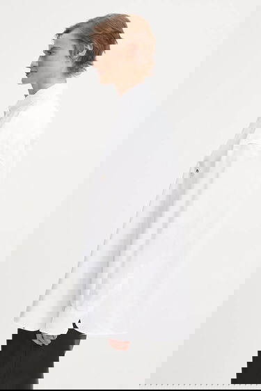 Srajce Fiorucci Angel Patch Relaxed Fit Button-Up Shirt with Classic Collar Bela | W02SMTLO055CO01WH01, 1