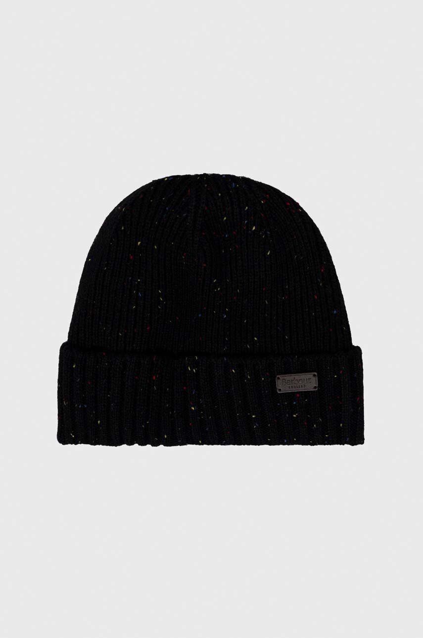 Šala Barbour Carlton Fleck Beanie & Scarf Gift Set Črna | MGS0047, 1