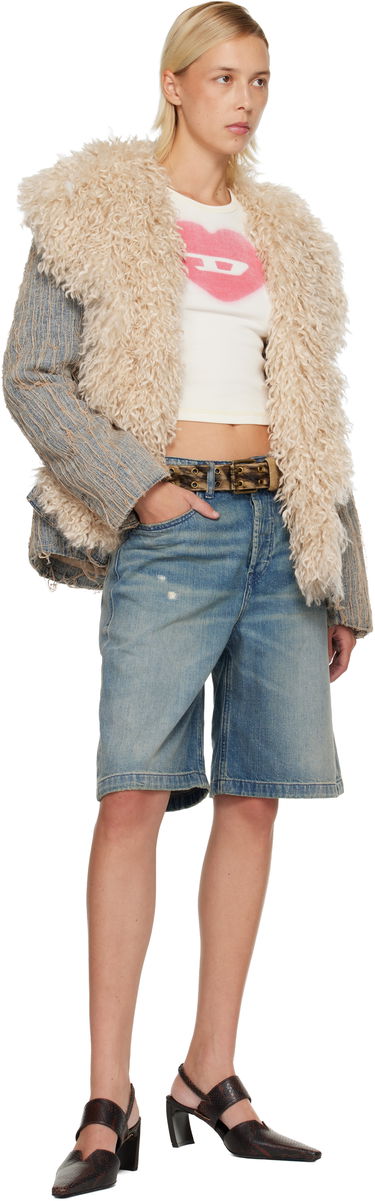 Kratke hlače Diesel De-Sire Denim Shorts Modra | A14051 0DBEC, 3