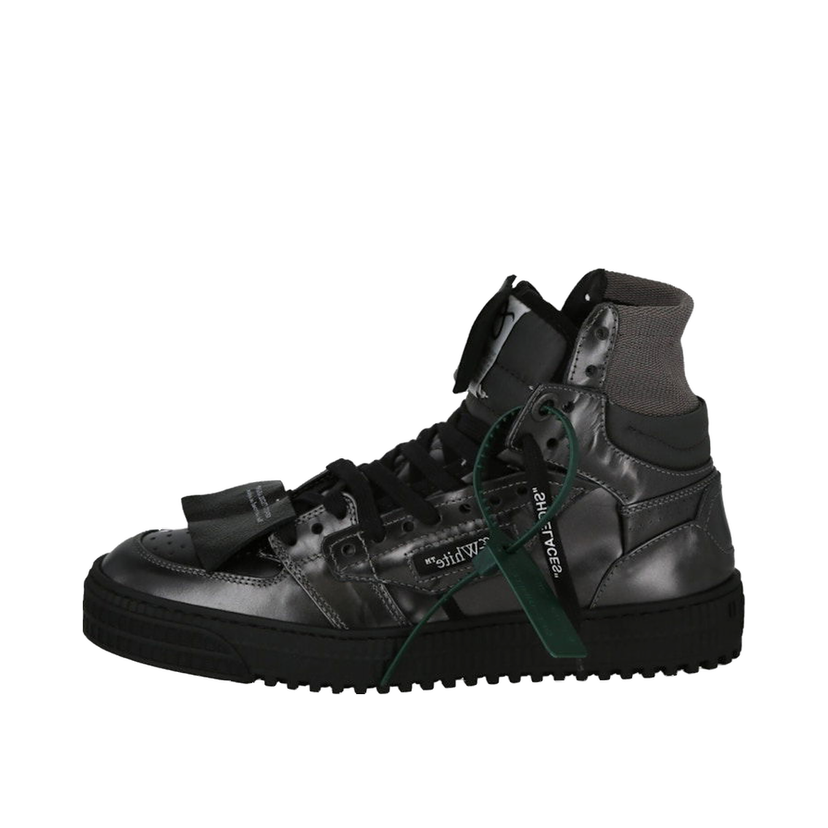 Superge in čevlji Off-White 3.0 Off Court Full Laminated Dark Grey Črna | IA065F23 LEA004 7777