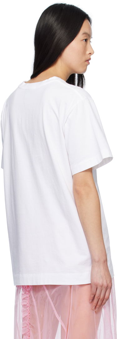 Majica Simone Rocha Simone Rocha Carnation Print T-Shirt Bela | 5195P32A-W 0569, 2