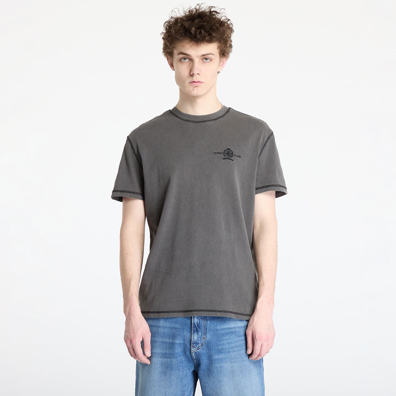 Majica Tommy Hilfiger Tommy Jeans Regular Small Tonal Tee Siva | DM0DM20787 BDS, 0