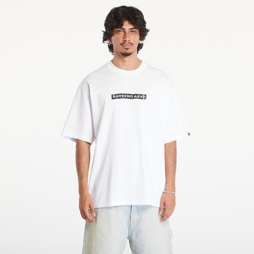 Majica BAPE A BATHING APE Screen Print Stencil Logo Relaxed Fit Short Sleeve Tee White Bela | 001TEK801332M WHT