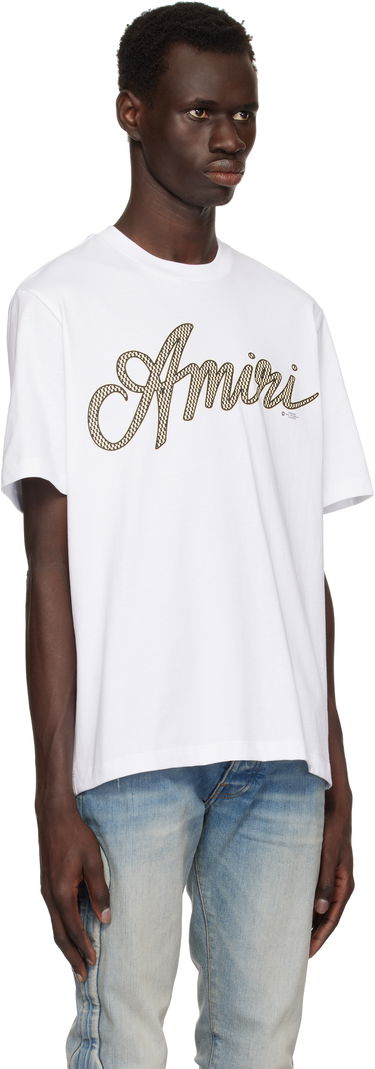 Majica AMIRI Amiri Script T-Shirt Bela | AMJYTE1193, 1