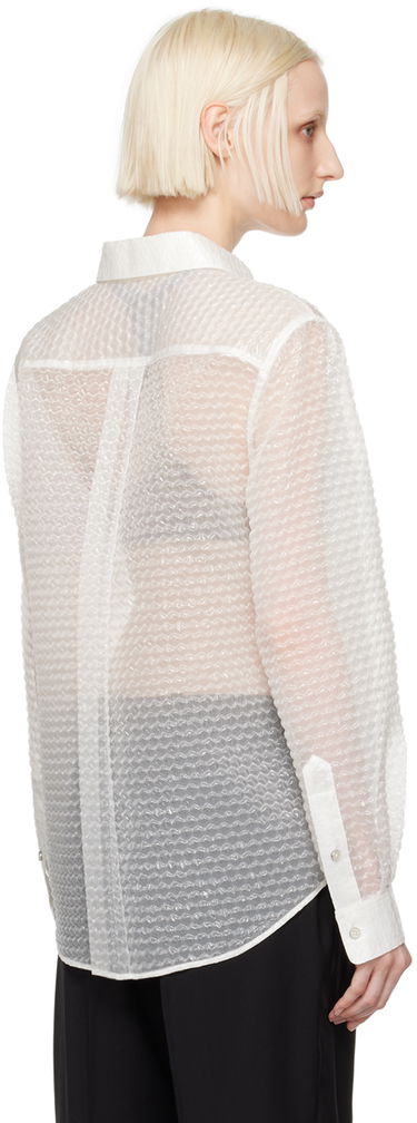 Srajce Helmut Lang Bubblewrap Button-Down Shirt Bela | O06HW506, 2