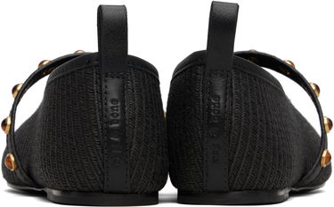 Obleke rag & bone rag & bone Spire Straw Mary Jane Ballerina Flats Črna | WFF25PF1003ST3, 1